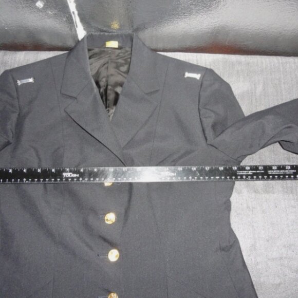 U.S. ARMY SERVICE WOMENS sz14WP UNIFORM DRESS BLUE ASU OFFICER JACKET JM 303 - Picture 7 of 16